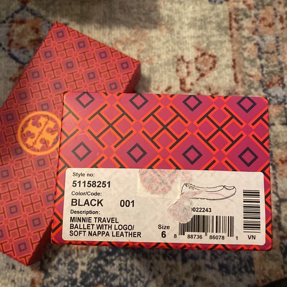 Tory Burch Leather Minnie Travel Ballet Flat - Picture 2 of 7